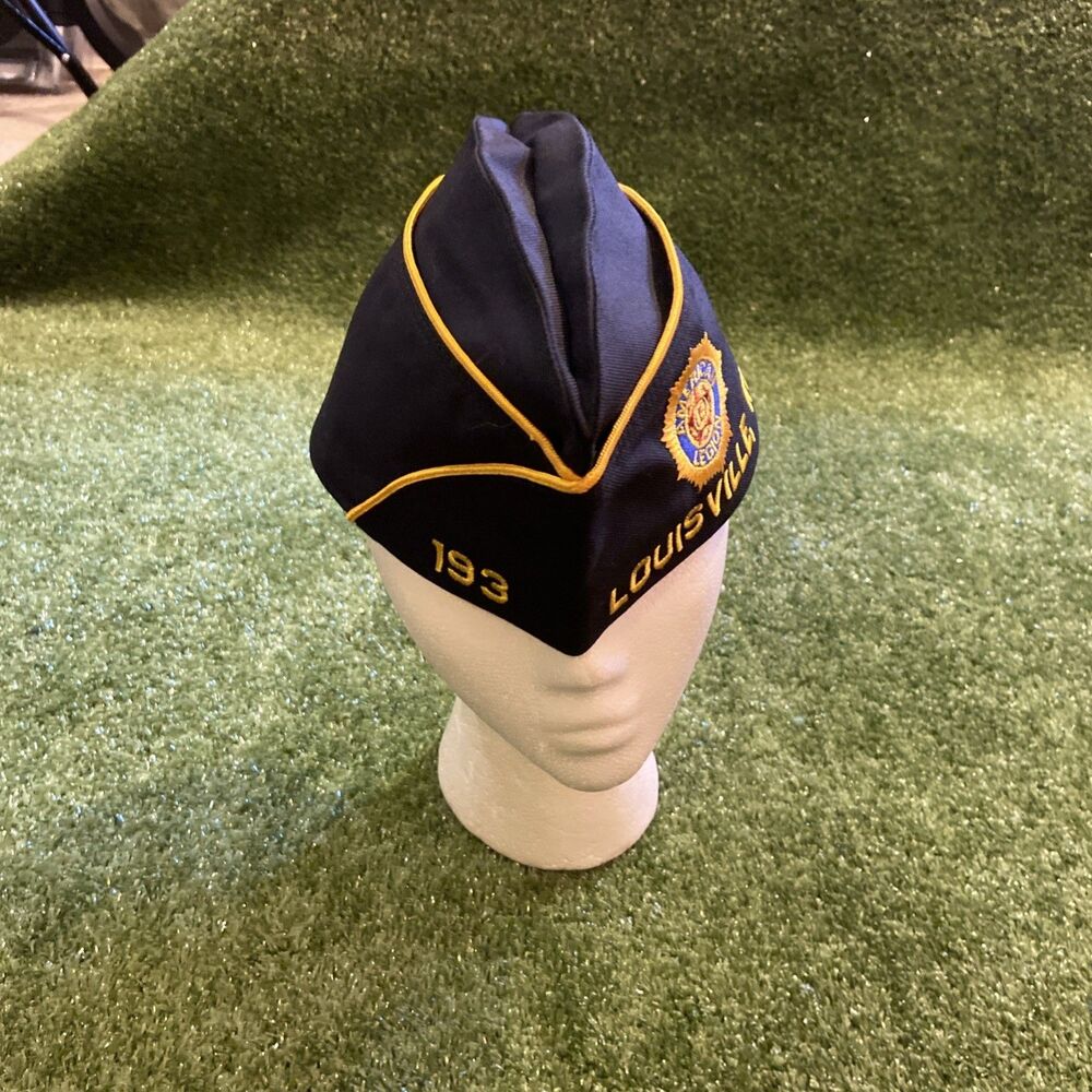 Vintage American Legion 193 Louisville KY Garrison/Side Cap Hat Size 7 1/4